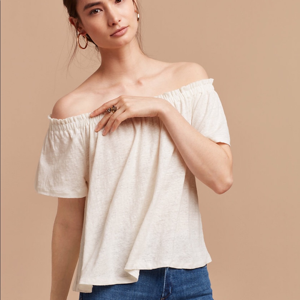 Aritzia Sartre Off the Shoulder Top